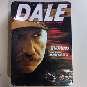 DALE- DALE EARNHARDT THE MOVIE (6) DVD COLLECTIBLE TIN (NARRATED by PAUL NEWMAN)